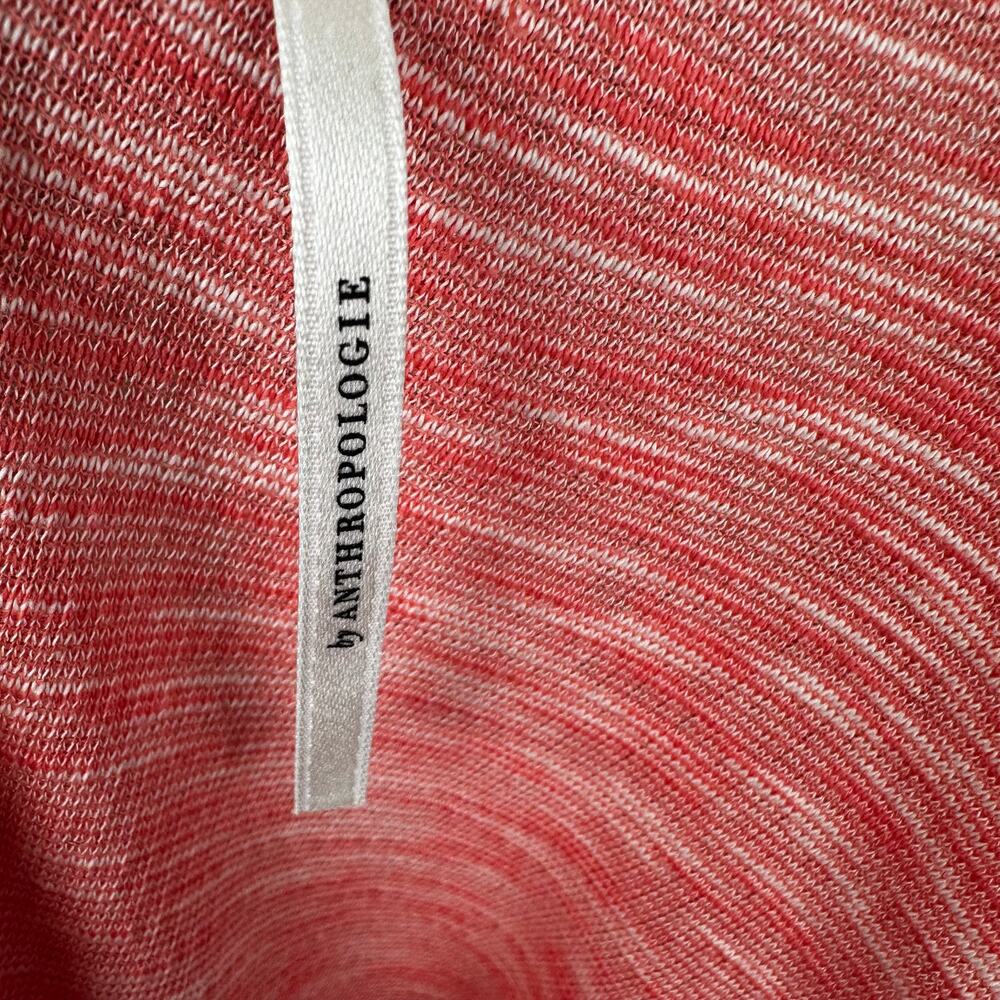 Anthropologie Damiana Pullover Sweater Slouchy Boho Cotton Coral Women's Medium - Picture 10 of 14